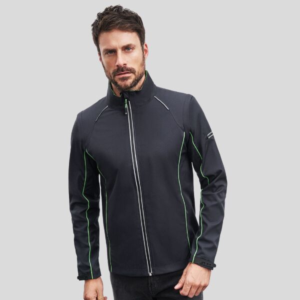 JN1122 James&Nicholson softshell uomo con maniche staccabili leggero elasticizzato senza pile interno 100% poliestere 230gr Thumbnail