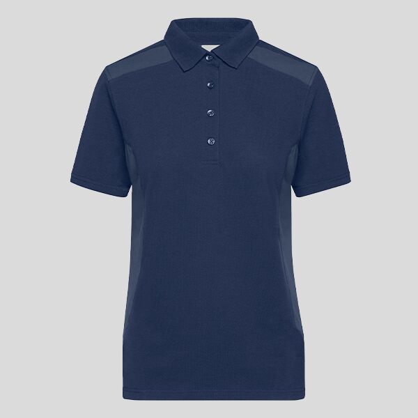 JN1825 James&Nicholson Polo donna da lavoro tessuto robusto 50% cotone organico 50% poliestere riciclato 200g Thumbnail