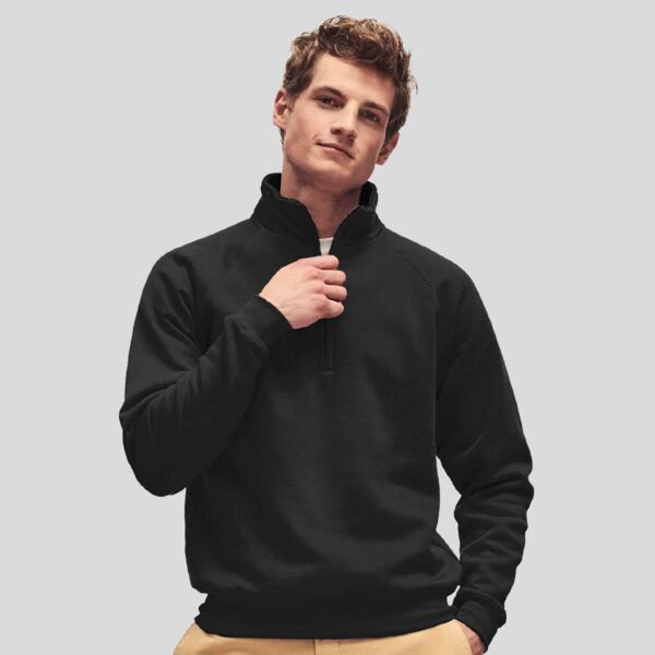 620320 Fruit of the Loom Premium Felpa unisex mezza zip 70% cotone 30% poliestere 280gr Thumbnail