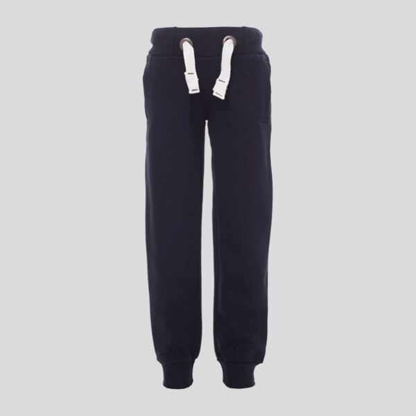 Seattle Kids Payper Pantalone in felpa pesante elasticizzati su fondo e vita e lacci in contrasto garzato 70% cotone 30% poliestere 300gr Thumbnail