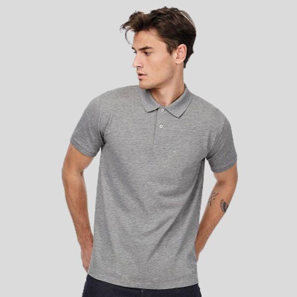 PM430 B&C Polo uomo a manica corta no label 100% cotone organico 170gr Thumbnail