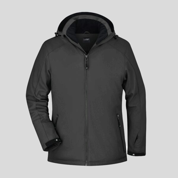 JN1053 James & Nicholson Giacca softshell donna imbottita con cappuccio elastica antivento e impermeabile 92% poliestere 8% elastane Thumbnail