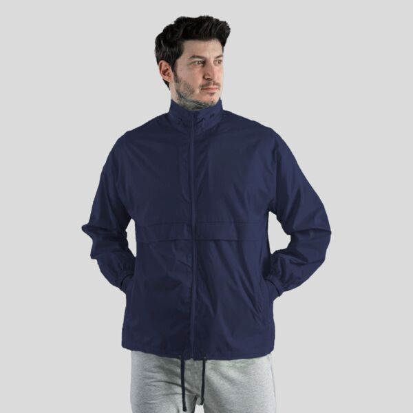 SP500 Sprintex Giacca antivento con cappuccio a scomparsa richiudibile nella tasca 100% Nylon Thumbnail