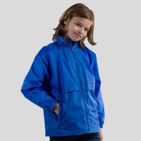 SP501 Sprintex K-way bambino  richiudibile nella tasca con cappuccio a scomparsa 100% Nylon Thumbnail