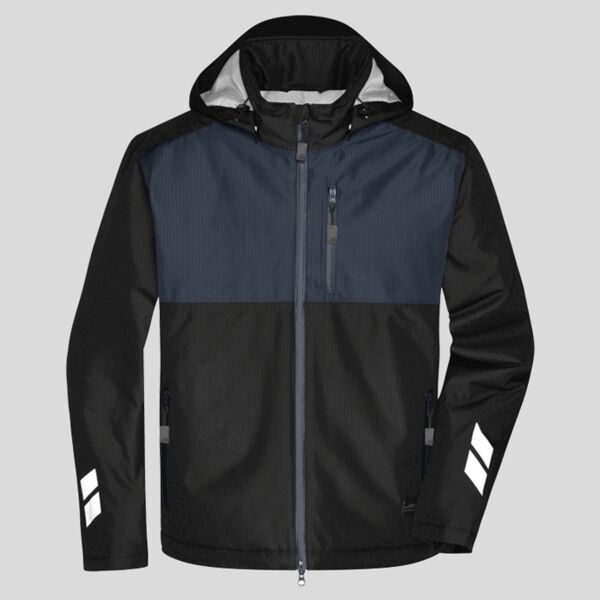 JN1815 James&Nicholson Giubbotto da lavoro imbottito invernale antivento idrorepellente traspirante 100% poliestere riciclato Thumbnail