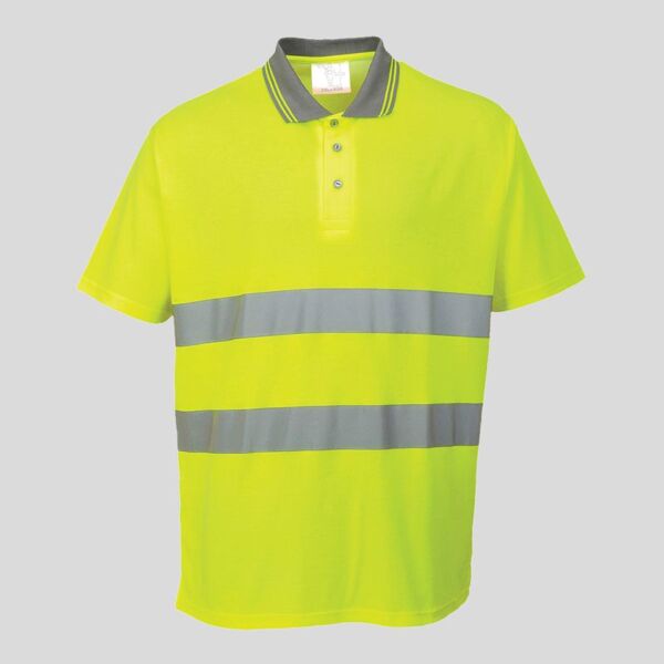 S171 Polo alta visibilità a manica corta 55% Cotone 45% Poliestere 175g Thumbnail