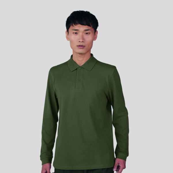 PU425 B&C My Polo 180 uomo maniche lunghe 100% Cotone 180g/m2 Thumbnail