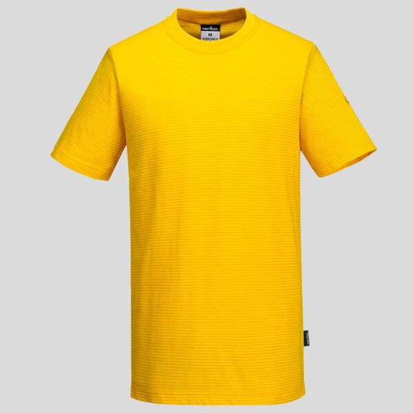 AS20 Portwest T shirt antistatica ESD 96% cotone 4% Carbonio 195 gr Cerificata EN 1149 -5 Thumbnail