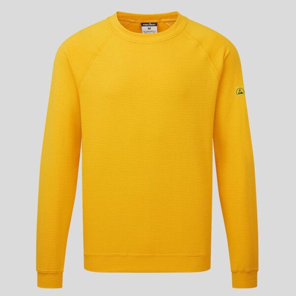 AS24 Portwest Felpa Antistatica ESD 96% Cotone 4 % carbonio 300 gr Certificata EN 1149 -5 Thumbnail