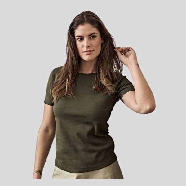 580 Tee Jays T-shirt donna interlock 100% cotone organico 220 gr Thumbnail
