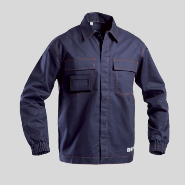 IGN05 128 Giubbotto ignifugo 100% cotone ignifugato peso 295 certificato EN 13688:2022 UNI EN ISO 11611: 2015 UNI EN ISO 11612:2015 Thumbnail