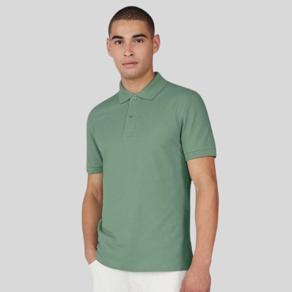 PU426 B&C My polo 210 Polo uomo tessuto pesante piquet manica corta 2 bottoni 100% cotone 210gr Thumbnail