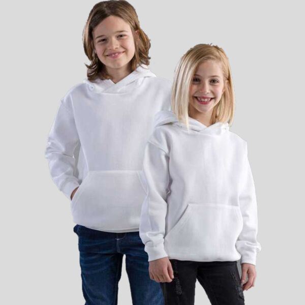 BSK332 Felpa da bambino con cappuccio felpata internamente 70% cotone, 30% poliestere 280 g/m² Thumbnail