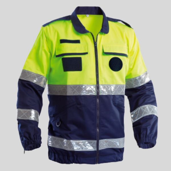 AVR98 Giubbino Alta Visibilità con maniche staccabili 60% cotone, 40% poliestere drill, peso 260 gr/mq UNI EN 13688 UNI EN 20471 Thumbnail