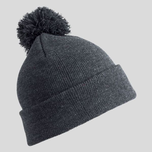 RC028X Berretto a maglia con pompon e risvolto  100% acrilico peso 340 g/m² Thumbnail
