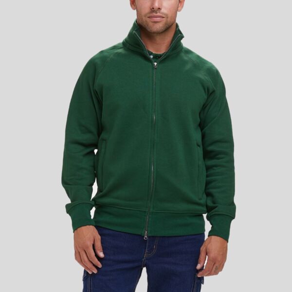 Alabama Felpa uomo zip lunga due Tasche a filetto con zip Felpata internamente 70% cotone 30% poliestere 280gr Thumbnail