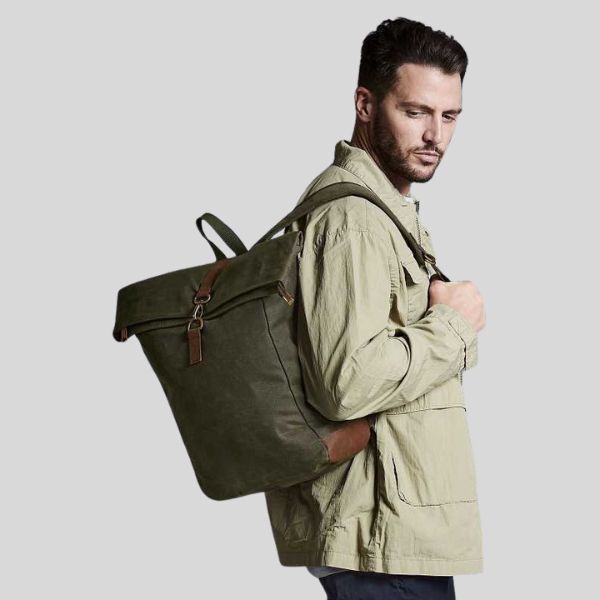 QD655 Zaino in Tela Cerata Heritage Thumbnail