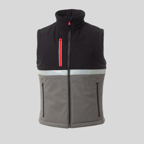 Wise Vest Pad Payper Gilet soft-shell imbottito idrorepellente e antivento con banda retroriflettente 78% nylon 22% elastan 330gr Thumbnail