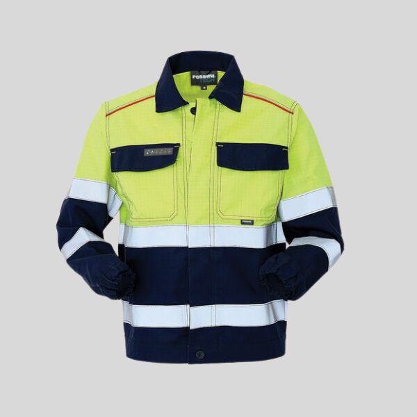 A10151 Giubbetto da lavoro Multinorma alta visibilità 3 cat. 75% cotone 24% poliestere 1% fibra conduttiva 270 g EN 1149-5:2018 IEC 61482-2:2018 CLASSE 1 (4 KA)  Thumbnail