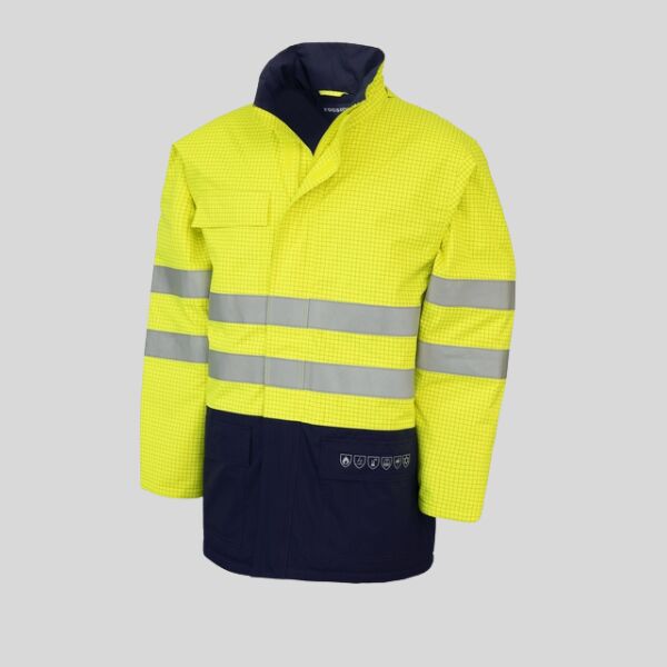 HH330 Parka imbottito Multinorma in alta visibilità 2 cat. Oxford 300D spalmato in PVC 98% poliestere 2% antistatico EN 1149-5:2018  Thumbnail