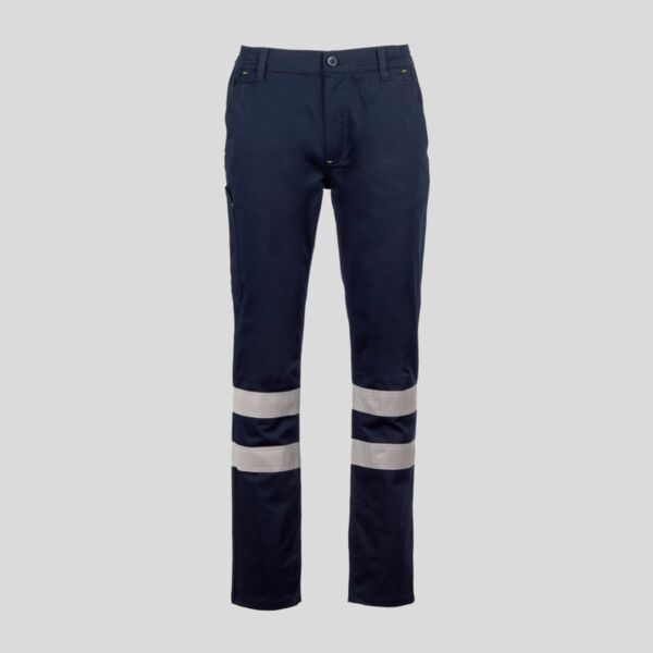 Engine Stretch Reflex Payper Pantalone elasticizzato con bande retroriflettenti I cat. 98% cotone 2% elastane 290gr Thumbnail