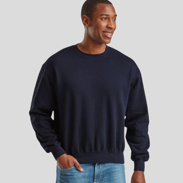 2760 Fruit of the Loom Supercotton Sweat Felpa girocollo 70% cotone 30% poliestere 405g/m² Thumbnail