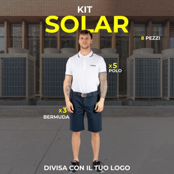 Kit SOLAR 5 Polo Personalizzate + 3 Bermuda da Lavoro Estivi Thumbnail