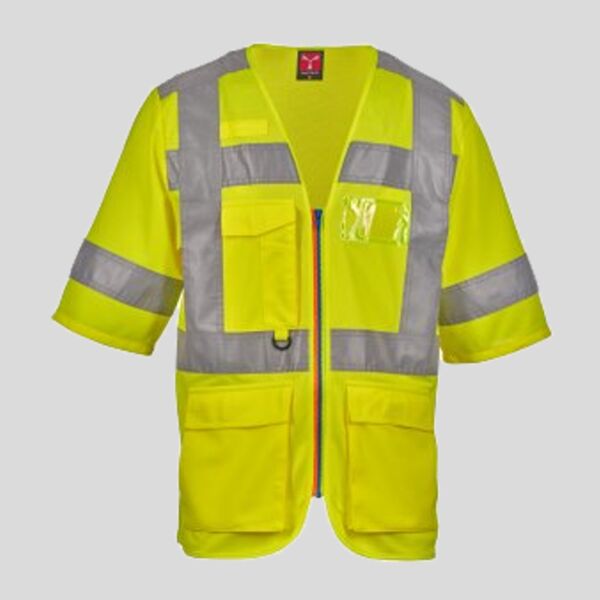 Exo Mesh Payper Gilet sfoderato a manica corta in alta visibilità in tessuto mesh traspirante 100% poliestere 145gr EN ISO 20471 Classe III Thumbnail