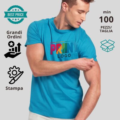 6424 T-shirt Personalizzate Economiche – Stampa Full Color, Minimo 100 Pezzi Thumbnail