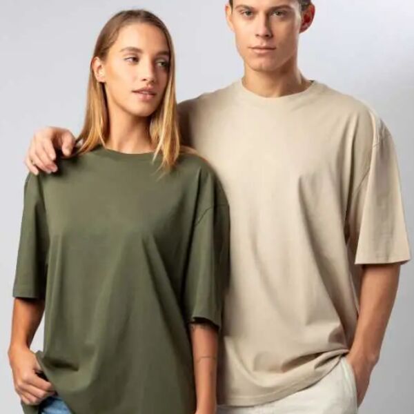 BS053 Black Spider T-shirt Girocollo Oversize 100% cotone organico 180gr Thumbnail