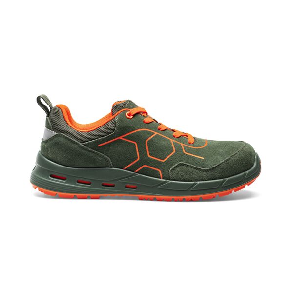 SZ400V NORAD VERDE/ARANCIO Calzatura bassa in pelle scamosciata S1PS FO SR ESD DPI 2a CategoriaUNI EN ISO 20345 Thumbnail