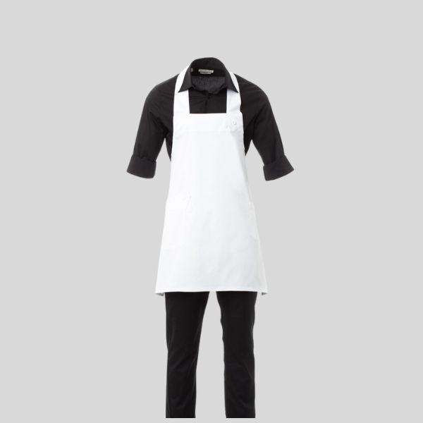 BRASSERIE Payper Grembiule unisex con pettorina regolabile con 2 bottoni sul retro collo 60%cotone twill 40% eme Thumbnail