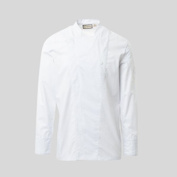 STARRED MESH Payper Giacca da chef con collo alla coreana in ripstop di cotone e Lycra® T400®  58% cotone 42% elastomultiestere Thumbnail