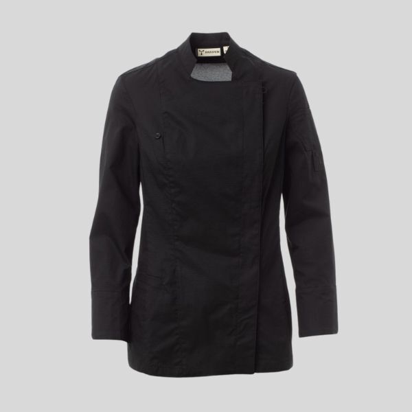 STARRED MESH LADY Payper Giacca da chef da donna con collo alla coreana stretch e traspirante  58% cotone 42% elastomultiestere Thumbnail