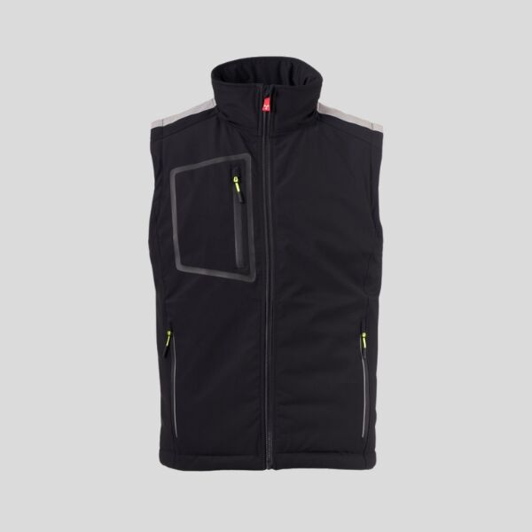 STREAM VEST LITE PAD Payper Gilet soft-shell leggermente imbottito idrorepellente antivento con bande retroriflettente su spalle 78% nylon 22% elastan 210gr Thumbnail