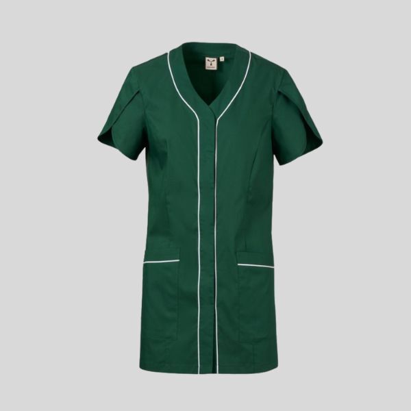 MUSK LADY Camice da donna a manica corta a tulipano 58% cotone popeline + 14 % poliestere + 28% elastomultiestere 125gr Thumbnail