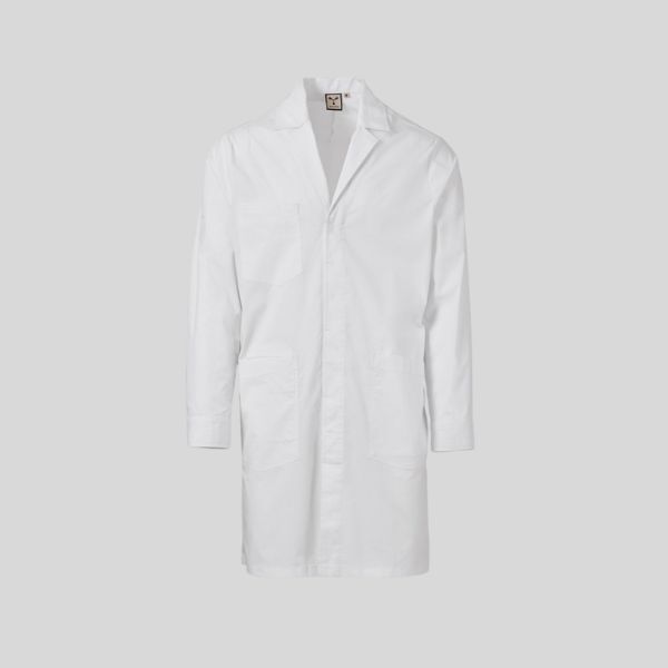 PURE Payper Camice lungo da uomo con collo rever classico abbottonatura coperta polsini chiusi con bottoni 58% cotone popeline 14% poliestere 28% elastomultiestere 125gr Thumbnail