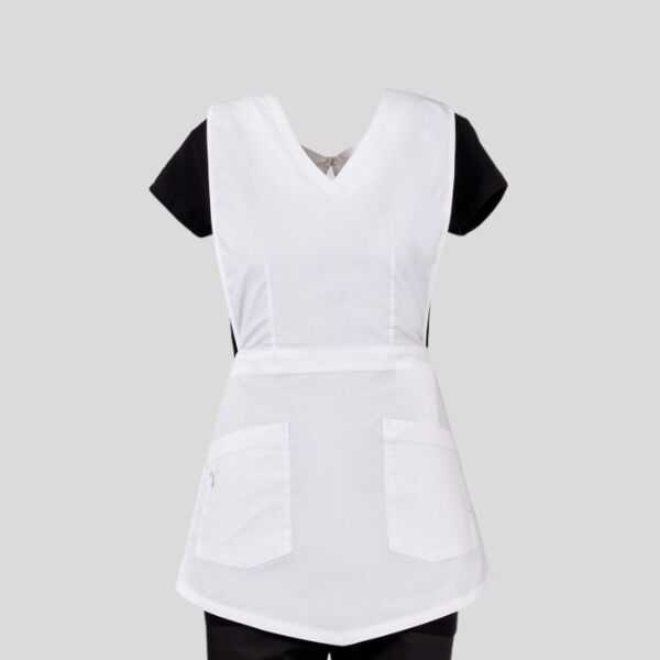 ROSE LADY Payper Grembiule donna corto con pettorina e allacciatura posteriore 58% cotone 14% poliestere 28% elastomultiestere 125gr Thumbnail