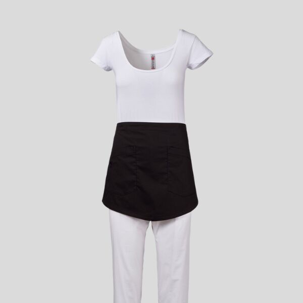 IRIS LADY Payper Grembiule donna corto con allacciatura posteriore 58% cotone 14% poliestere 28% elastomultiestere 125gr Thumbnail