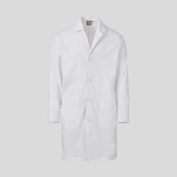 PURITY Payper Camice lungo uomo manica lunga con abbottonatura frontale e chiusura polsini con bottoni 58% cotone 14% poliestere 28% elastomultiestere 125gr Thumbnail