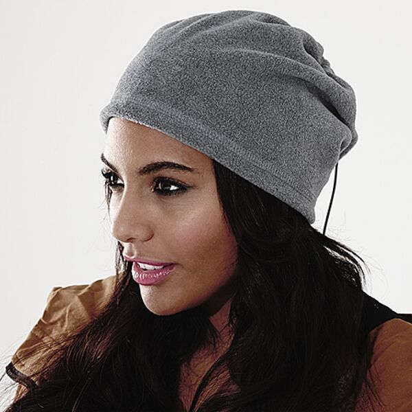 B285 Beechfield Scaldacollo in pile con coulisse trasformabile in berretto 100% poliestere Thumbnail