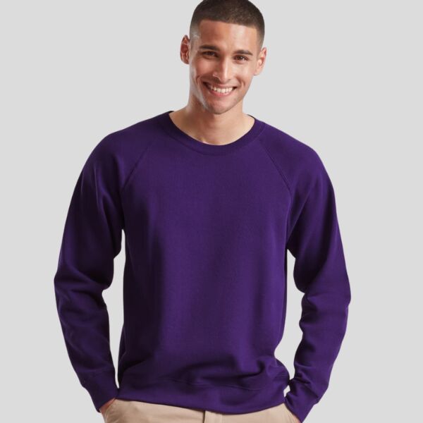 62216 Fruit of the Loom Classic Raglan Felpa personalizzata uomo girocollo manica raglan 80% cotone 20% poliestere 280g Thumbnail