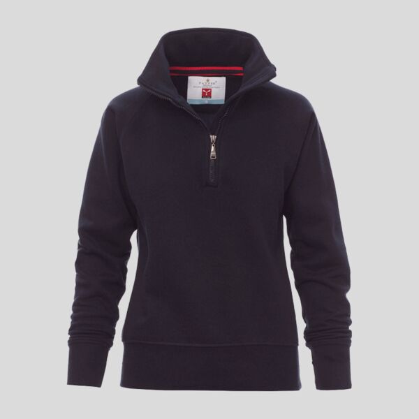 Miami Lady+ Payper Felpa donna zip corta maniche raglan 70% cotone garzato, 30% poliestere 300gr Thumbnail