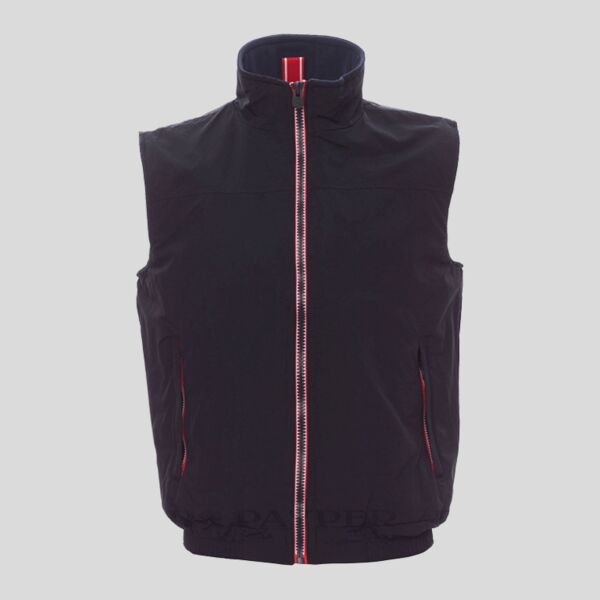 South R. 2.0 Payper Gilet casual trapuntato con elastico in vita e zip in contrasto Thumbnail