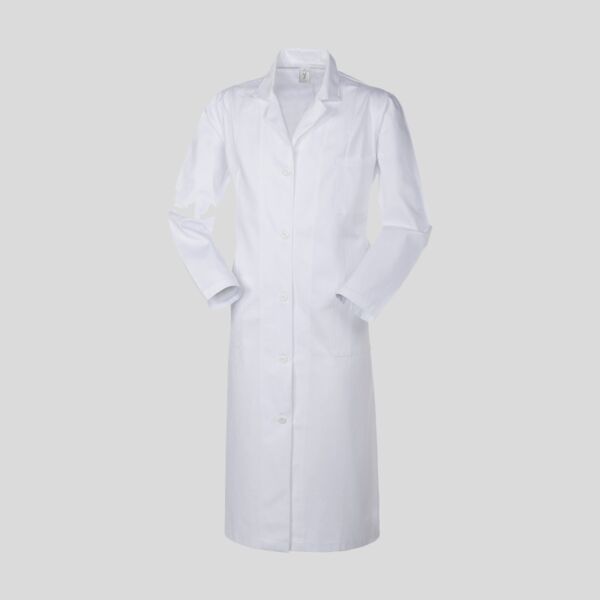 A63101 CAMICE DA MEDICO DONNA BIANCO 100% COTONE Thumbnail