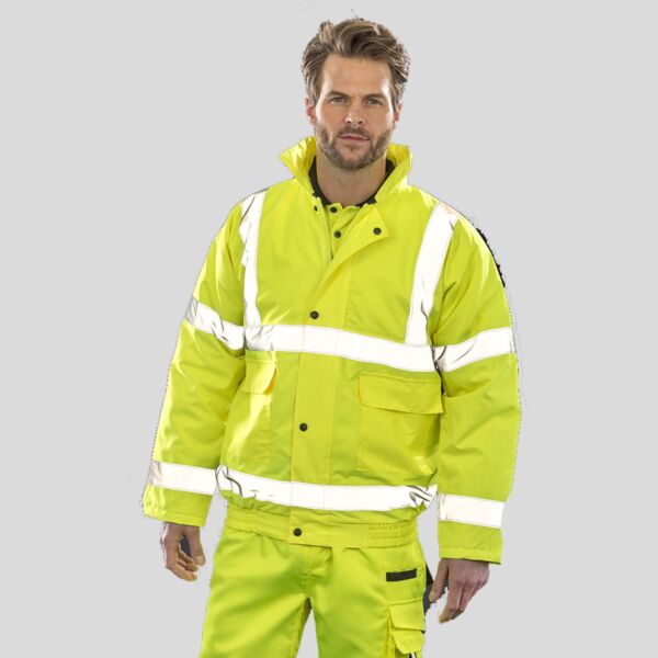 R217X Result Giubbotto invernale con cappuccio a scomparsa certificato in classe 3 EN471 EN343 Thumbnail