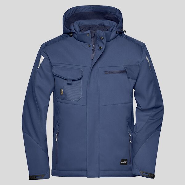 JN824 James&Nicholson Softshell imbottito Invernale rinforzi in Cordura 100% poliestere Thumbnail