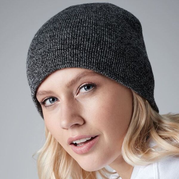 B44 Beechfield Berretto senza risvolto con doppio strato in maglia 100% poliacrilico Thumbnail