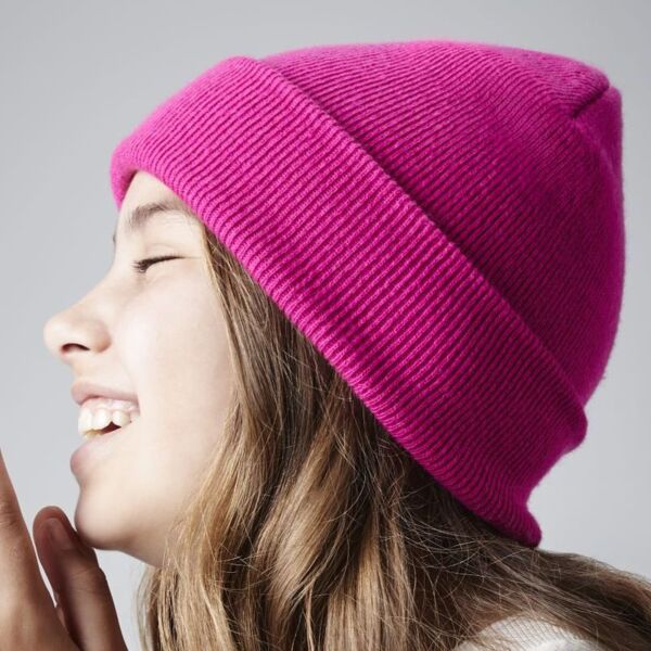 B45B Beechfield Junior Berretto invernale bambino con risvolto 100% acrilico Thumbnail