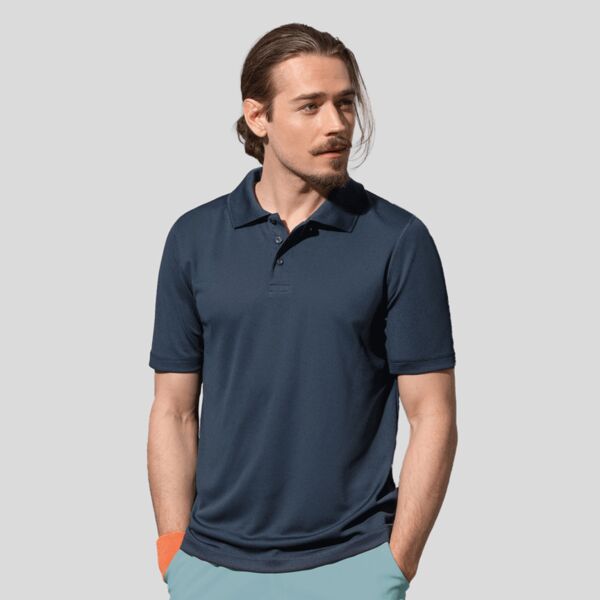 ST8450 Stedman Polo in tessuto tecnico stretch 100% active-dry poliestere 140gr Thumbnail